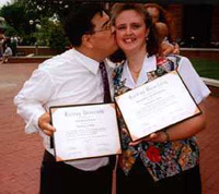 John and Stacey Graduation from Harding University, 1996